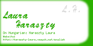 laura haraszty business card
